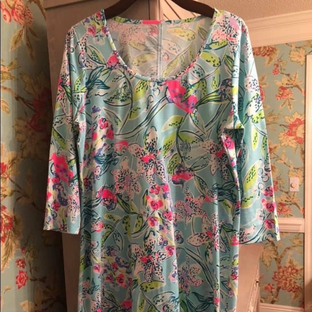 Lilly Pulitzer Bay breeze dress never worn XL